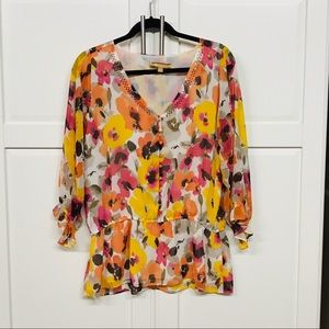 Bright Floral Blouse